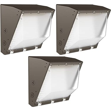 Sunco Lighting Sunco 3 Pack Outdoor Commercial LED Wall Pack Lights, 60W, Dimmable, 3CCT