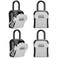Puroma Key Lock Box for House Keys Combination Lockbox with Code, 4 Gray