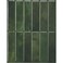 Smart Tiles Peel and Stick backsplash, Stacked Forest Green, 11.43"x9
