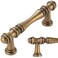 KOOFIZO 10 Pack 3 in Antique Brass Cabinet Pulls, Brass Drawer Handles P30