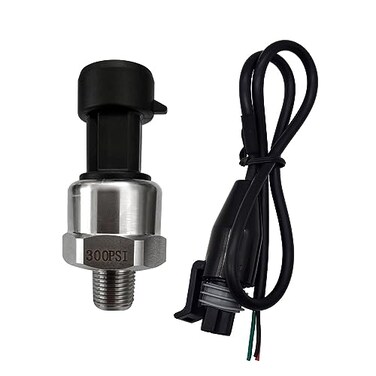 Flylin 300PSI Pressure Transducer Sender Sensor with Connector 1/8"-27 NPT