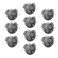 Maxxima 20.3 cu. in. New Work PVC Ceiling Electrical Junction Box,10-Pack