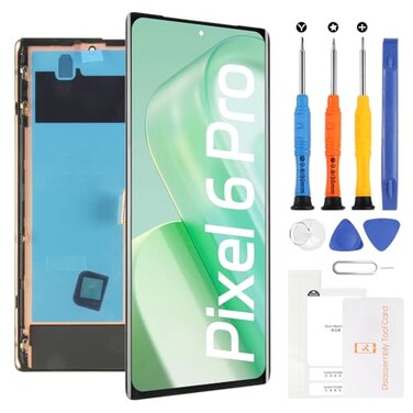 Yondista OLED for Google Pixel 6 Pro GLUOG, G8VOU LCD Display Touch Screen Replacement6.7'' LCD DisplayBlack with FrameTools Included
