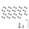 Oedema 20Pcs M4x10mm Socket Cap Bolts Binding Post Screw Silver