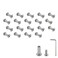 Oedema 20Pcs M4x10mm Socket Cap Bolts Binding Post Screw Silver
