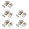 Flylin 5Pcs Door Lock Indicator, Door Privacy Latch Indicating Lock(Silver