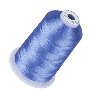 Simthread 5000M 40WT Polyester Embroidery Thread, Corn Flower Blue 070
