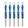 Jiiolioa 5 PCS Flush Cut Trim Router Bits 1/4 inch Shank Dowm Cut Flush Trim Bits