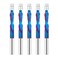 Jiiolioa 5 PCS Flush Cut Trim Router Bits 1/4 inch Shank Dowm Cut Flush Trim Bits