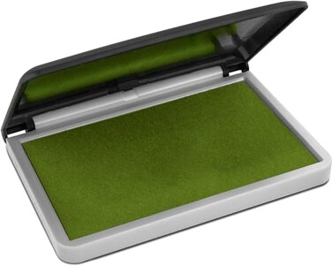 MaxMark Large Premium Olive Green Ink Stamp Pad - 2-3/4" by 4-1/4" - Premium Quality Felt Pad
