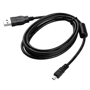 PDEEY UC-E6 USB Cable, Charger Replacement for Nikon Coolpix L830 S3300, Fujifilm Camera, (Mini 8P, 3.3 FT