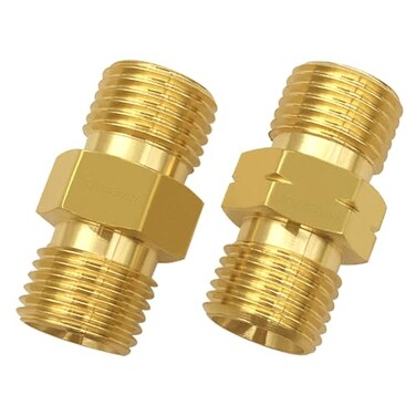 Joywayus Brass Oxygen and Acetylene Connector 9/16-18 Threads B Size Set