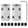 BokWin Rigid Coupling Set, 2 Pcs, 6mm to 6mm Shaft Coupler