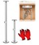 Swess Undermount Sink Brackets, Adjustable Stainless Steel Sink Support Legs Kit