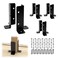 Muzata 8Pack Adjustable Post Base Brackets for Heavy Duty Wood Fence WT32