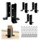 Muzata 8Pack Adjustable Post Base Brackets for Heavy Duty Wood Fence WT32