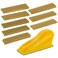 Dura-Gold Micro Hand Sanding Block Kit, 3.5” x 1” Pad, HookLoop Backing