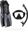 Cressi Adventure Set, Black/Graphite, L/XL