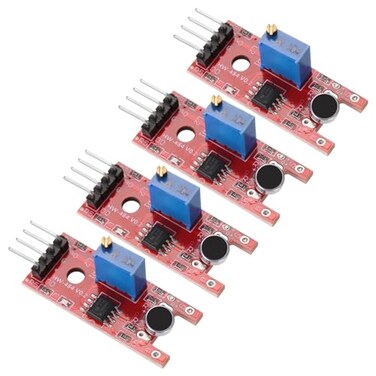 MECCANIXITY 4 Pcs Microphone Sound Sensor KY-038 Voice Detection Module