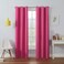 Eclipse Kendall Thermal Blackout Grommet Curtain, 42x54, Raspberry