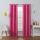 Eclipse Kendall Thermal Blackout Grommet Curtain, 42x54, Raspberry