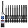 WORKPRO 10PCS Security Torx Screwdriver Bit Set, 1/4&rdquo;S2 Steel Tamper Proof