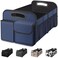 Femuar Car Trunk Organizer, Collapsible, Waterproof, Non-Slip, Blue, 52L, 5 Compartments, Rectangular, Portable, Practical/Functional