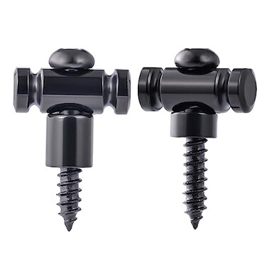 Guyker Guitar Roller String Retainers(Set of 2– String Guide, Strings Trees Replacement Part for Electric Guitars, SR1 Black