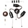 Bieye SC02 E26 3-Light Socket Cluster with Pull Chains, Brown