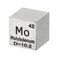 PATIKIL Molybdenum Cube, 10mm Mo-Density Cube High Density Element Cube Unique Metal Cube Periodic Table of Elements Collections Lab Experiment Teacher Scientific Classes