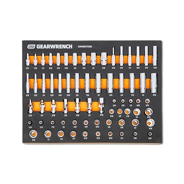 GEARWRENCH 68 Piece 1/4” Drive Master SAE Socket SetGWMSSKT14SAE