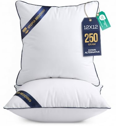 Utopia Bedding 12x12 Throw Pillow Inserts, Decorative Pillows, Pack of 2