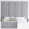 IFNOW Wall Mounted Headboard, Peel and Stick Panels, Light Grey, Queen