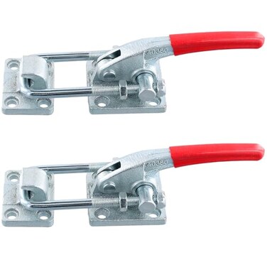 MOUYAT 2 Pack Heavy Duty Toggle Clamp, 7480Lbs Capacity Pull Toggle Latch Clamp with Adjustable Threaded U Bolt, 40380 Self Lock Toggle Clamp Tool for ToolBox Case