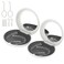 HEMILAB 2 Pack Retainer Case with Mirror, Aligner Case Kit for Invisalign