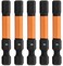 Railer 5pc 6mm Hex Bit Set 2 Inch S2 Steel Impact Allen Wrench Screwdriver Bits