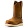 ARIAT Men's Rebar Wedge Pull-On Waterproof Composite Toe Work Boot, Distressed Brown, 10