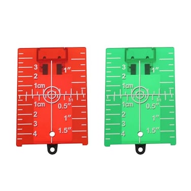 eMagTech 2pcs Laser Level Reflector Target Board Bracket Reflector Target Board Reflection Target Plate for Alignment Laser Level Crosshair Laser Laser Measurement