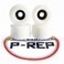 P-REP Urethane Solid WheelsAMZ - White