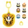 Squish-a-longs &ldquo;Harry Potter&rdquo; Clip-a-Longs Mini-Squish Hufflepuff Multipack
