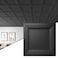 Art3d 12-Pack PVC Waterproof Drop Ceiling Tiles, 2 x 2 ft, Square, Black