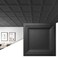 Art3d 12-Pack PVC Waterproof Drop Ceiling Tiles, 2 x 2 ft, Square, Black