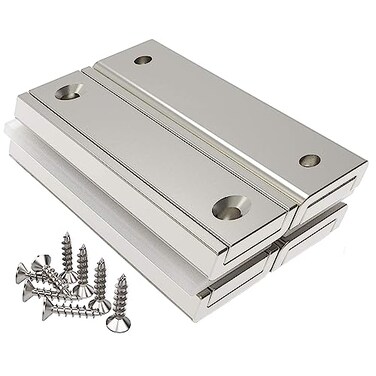 Magnetpro Rectangular Magnets 120 LB Force Size 2.36" x 0.79" x 0.24
