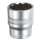 HARFINGTON 1/2" Drive by 27mm 12-Point Shallow Socket 42mm Length Metric Spline Socket