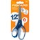 Fiskars 7" SoftGrip Left-Handed Student Scissors for Kids 12, Blue Glitter