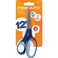 Fiskars 7" SoftGrip Left-Handed Student Scissors for Kids 12, Blue Glitter