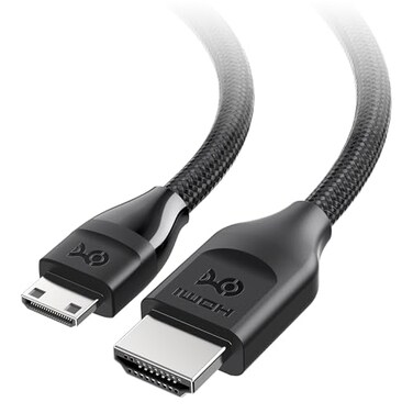 Cable Matters 48Gbps 8K Mini HDMI to HDMI 2.1 Cable, 6.6ft