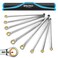 DURATECH Extra Long Anti-Slip Ratcheting Wrench Set, 9-Piece, Metric