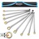DURATECH Extra Long Anti-Slip Ratcheting Wrench Set, 9-Piece, Metric