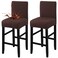 Fuloon Waterproof Barstool Covers Chair Slipcovers, Chocolate, 2 Pack